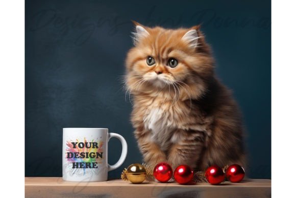 Download Christmas Cat Mug Mockup - Unusual - Unusual Collection
